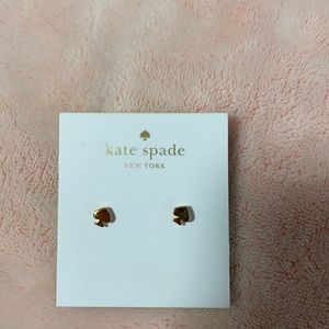 Kate Spade gold spade earrings